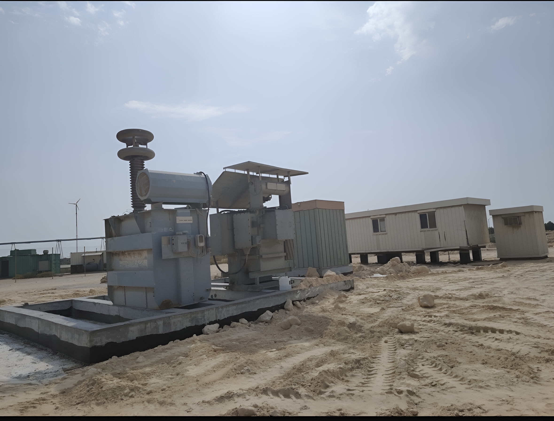 DISMANTLING & TRANSFERRING 2 ELECTRICAL INSULATOR TESTING SITES TO THE NEW SITE.